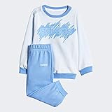adidas FM0652 Kinder Lin Jogg FT Anzug, Skytin/Lucblu, 98