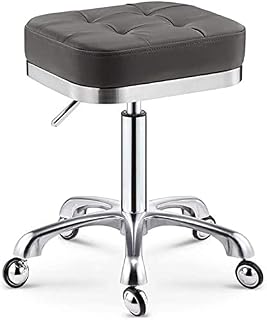 Rolling Swivel Stool with Wheels,Hydaraulic Lifting Height Adjustable Lightweight Chair for Clinic Spa Beauty Hair Salon Massage Lab (Color : Brown) Marriage (Gray)