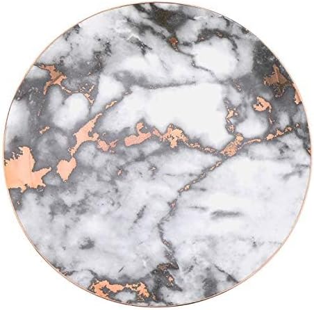 Ceramic Tableware European Style Marble Plates Ceramic Dinner Set Gold Inlay Porcelain Dessert Plate Steak Salad Snack Cake Plates Tableware,10 Inch5