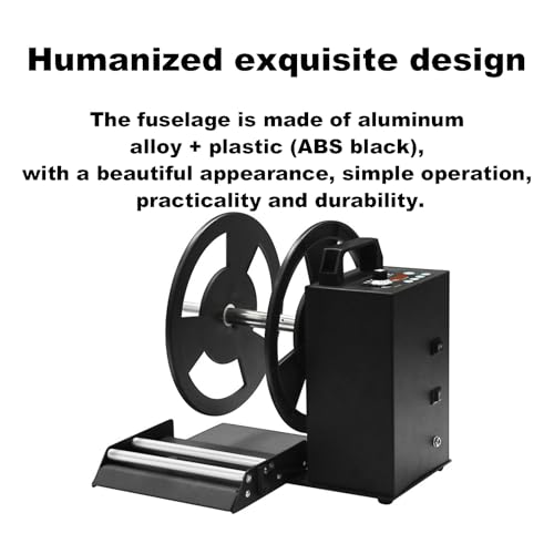 Séparateur et Enrouleur d;étiquettes Automatique avec Affichage numérique, Commande Intelligente, Largeur d;enroulement de 150 mm, avec mandrins de 1 à 3 Pouces, Fonction d;enroulement