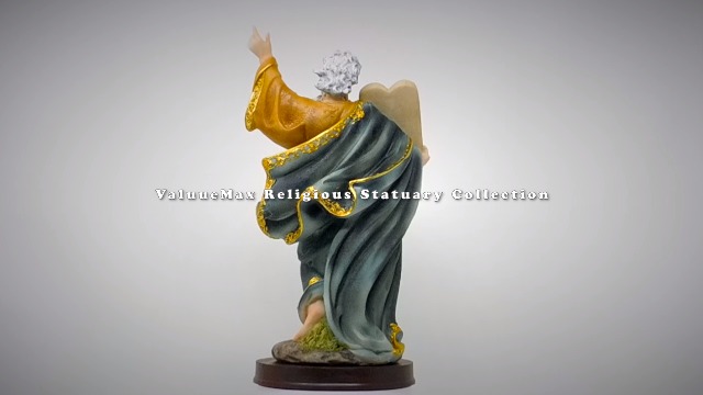 Estatua San Moises Profeta de Resina, 12 Pulgadas miniatura 2