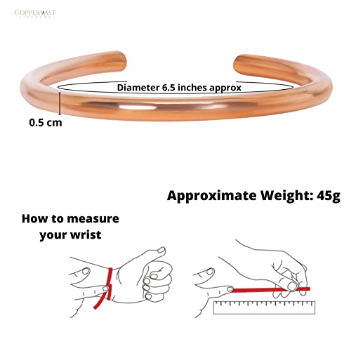 Copper Bracelet for Men and Women| Come with Gift for Bag| Adjustable Pure Solid Copper Bracelets2