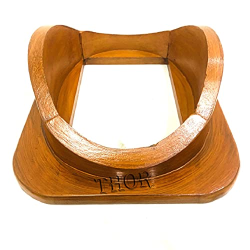 Diving Divers Helmet Display Wooden Base Stand For 18" Helmet Brown Rustic Vintage Home Decor Gifts #TOP1