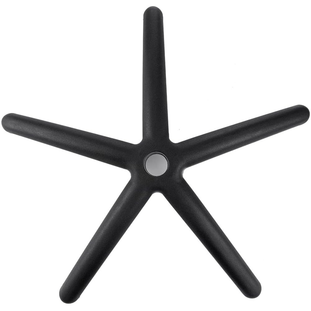 Techly BASE SOSTITUTIVA DI RICAMBIO PER SEDIA POLTRONA OPERATIVA GIREVOLE DA UFFICIO • Realizzata in nylon • Misure: Raggio 320 mm - Foro centrale 50,8 mm - Foro per ruote 11,2 mm