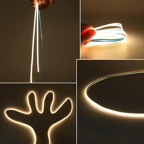 Tira Led COB 16.4 pies 4000K 12V 3mm Kumax miniatura 7