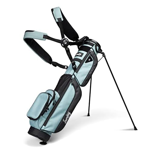 Sunday Golf Loma XL Bag - Lightweight Golf Bag with Strap and Stand – Easy to Carry Pitch n Putt Golf Bag – Par 3 and Executive Courses, 3.4 pounds (Seafoam)