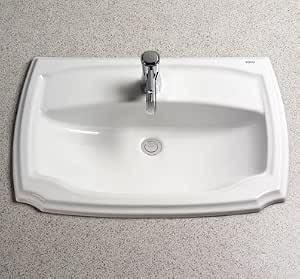 Toto LT971.4-51 Guinevere 4-Inch Centers Self-Rimming Lavatory, Ebony