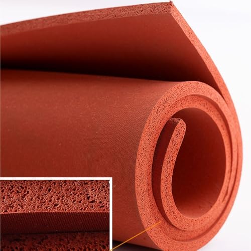 Lámina de espuma silicona roja para proyectos creativos y maquetas en casa 2