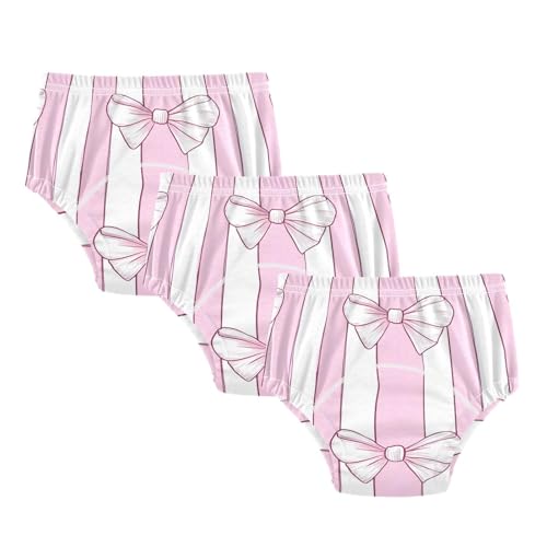 Coikll Bow Stripe Toddler Training Underwear Waterproof Baby Pee Pants -3T