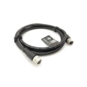Elecbee M8 Cable Female to Female Straight Double Ended Cable Cordsets B Code 5 Pin 1M/4.9ft