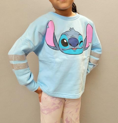 Sweat Stitch Disney pour fille en bleu clair taille XL - 2
