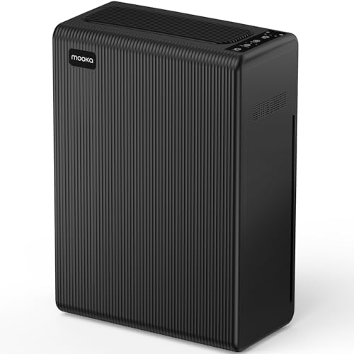 Air Purifiers for Home Large Room up to 2000ft², H13 HEPA Air Filter for Pets Hair Dander Smoke Pollen Dust, Non-Ozone, Portable Air Purifiers for Bedroom Office Living Room, E-300L(Black)