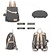 Imagen de DORRISO Mochila Mujer Casual Mochila Antirrobo Mujer Bolso Mochila Pequeña Mujer Bolso de Mano Bandoleras Señoras Elegante Bolsos 3 en 1 Impermeable PU Cuero Gris