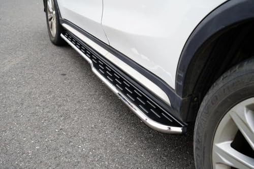 Estribos de aluminio para Jeep Cherokee KL 2014-2025 negros y plateados 2PCS miniatura 5