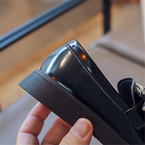 Girl's British School Shoes Princess Performance British Shoes(Little Child/Big Kids) Girls Heeled Shoes4