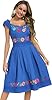 Embnoyes Women's Embroidered Dress Boho Casual Dre... #4