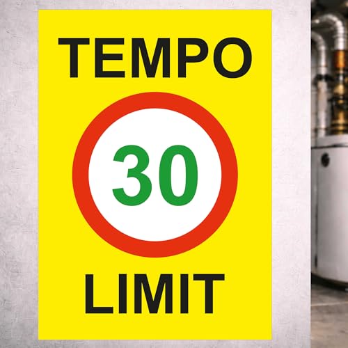 Autocollant de sécurité et limite de vitesse pour hôtel et entreprise 594x840 mm