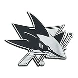 FANMATS NHL San Jose Sharks Chrome Emblemchrome Emblem, Team Colors, One Sized, 25087