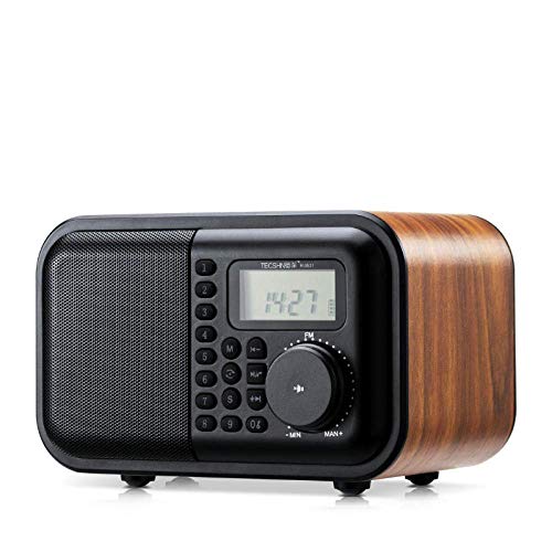 Digitale Wecker am Bett Digitales tragbares Radio FM-StereoempfängerBluetooth-Lautsprecher Stereo-MP3-Player-Unterstützung TF Mit