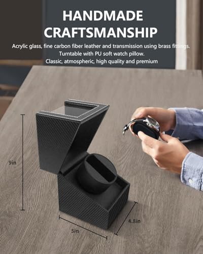 Uhrenbeweger 1 Uhr Automatik Uhrenbeweger: LOSGATOS Watch Winder für Automatikuhren Uhrendreher für Herren und Damen Uhrendreher mit Batteriebetrieb oder Type-C-betriebener