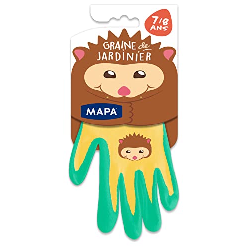 Gants de jardinage enfants MAPA protection nitrile anti-ronces et confort textile 7-8 ans