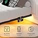 YORMDMO Floating Bed Frame Queen Size, Heavy Duty Bedframe with Smart LED Lights & Charging Station, Modern Metal Platform Bed, Easy Assembly No Box Spring Needed, 8 Inch