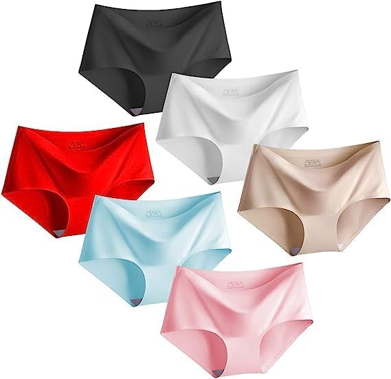 LOURYN KOULYN® Women’s Seamless Underwears Panties Lace Hipster Bikini Thong Briefs Panty Underwear for Women (Pack of 6 - Multi Colored)-picture-53