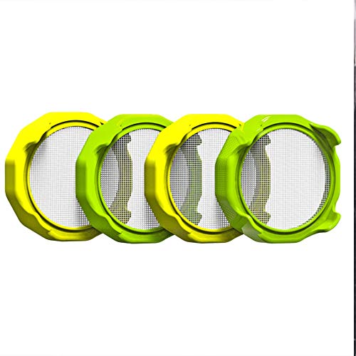 UPKOCH Protector de frijoles de plástico para jarros de boca ancha, para brotes de alfalfa y más