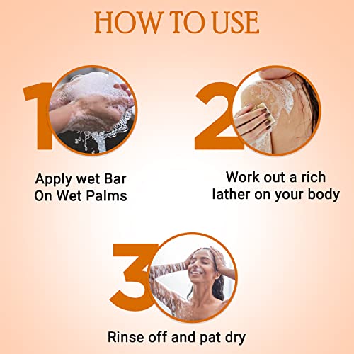 Image of Sage Apothecary 100% Natural Luxury Handmade Orange Bath Soap for Skin Brightening | Nourish and Refreshing Skin with Organic Ingredients | Sun Protection Skin- 100 GM (PACK OF 1)