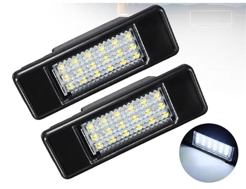 Luces matrícula coche Peugeot 3008 y 508 con 18 luces LED blancas traseras 2