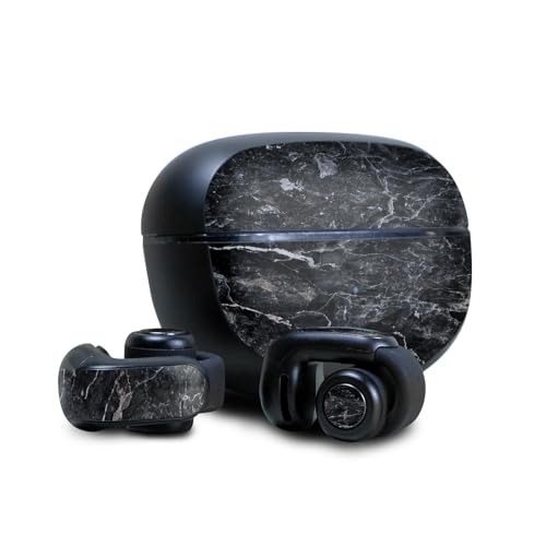 Image of Skin Compatible with Bose Ultra Open Earbuds - Onyx Marble - Premium 3M Vinyl Protective Wrap Decal Cover - Easy to Apply | Crafted in The USA by MightySkins
