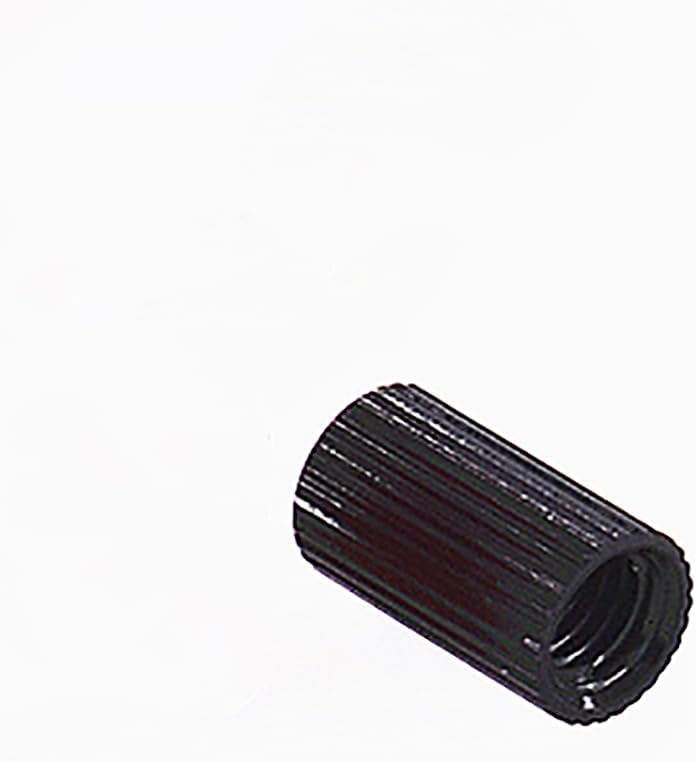 Generic Colourful Slotted Thumb Screw Nut M5x17mm Aluminum Alloy Knurled Hand Tighten Bolts Computer Case DIY Parts - (Color: Black Nut 2pcs)