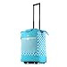 Olympia Luggage Rolling Printed Shopper Tote,Blue,One Size