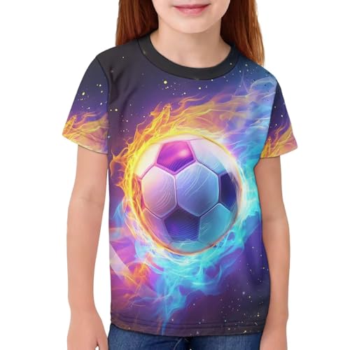 Image of JEOCODY Boys Girls Graphic Tees Funny 3D Printed Short Sleeve T-Shirts 3-16T