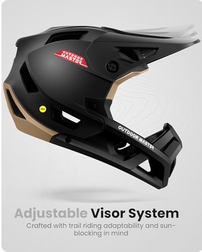 image for OutdoorMaster MIPS Full Face Mountain Bike Helmet for Men & Women - Tw