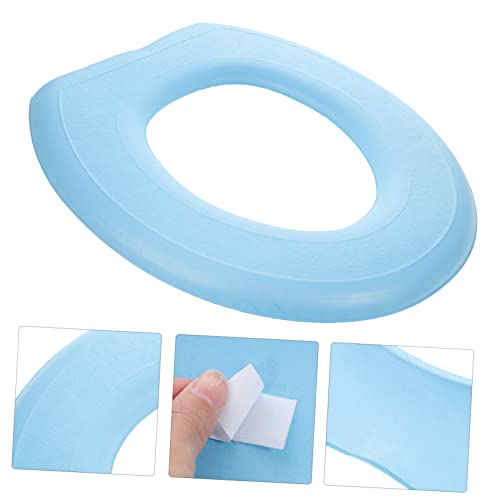 TOPPERFUN 2 Stück Wc Sitz Polster Weiche Toilettenkissen Waschbar Wiederverwendbar 16.93X15.35X0.20 Zoll Komfortable Badezimmer-Toilettenauflagen Schützt Vor Kaltem Sitz