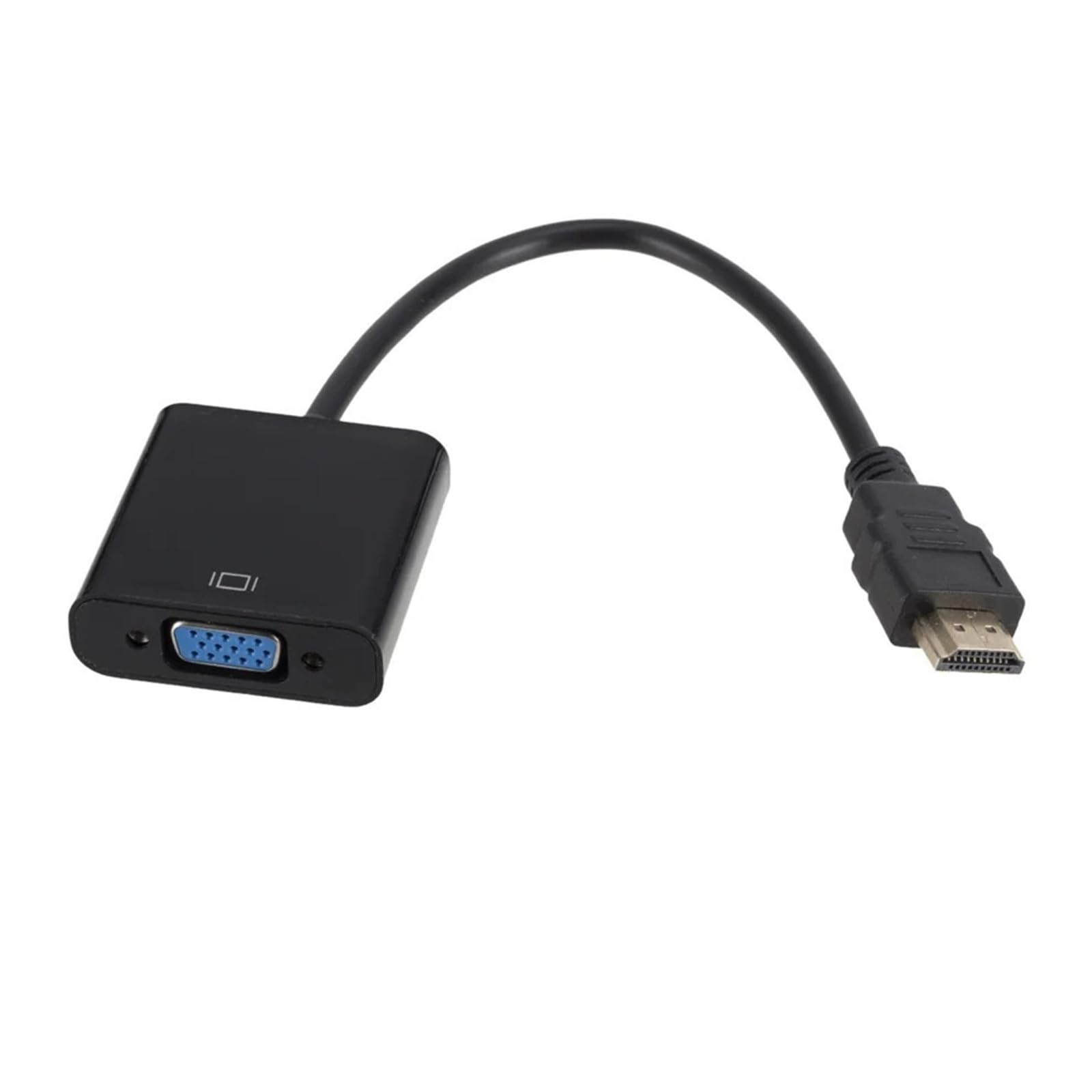 1080P HDMI do VGA adapter męski na żeński konwerter do komputera przenośnego (czarny)