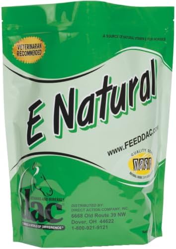 dac Vitamins and Minerals dac® E Natural - Vitamin E for All Classes of Horses (5 LBS), White