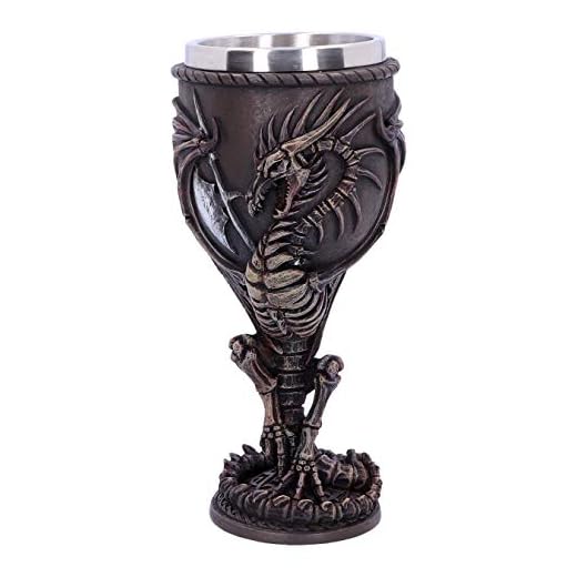 Nemesis Now D4731P9 - Copa (17 cm, resina y acero inoxidable)