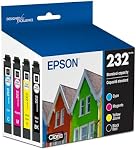 Pack Combo de Cartouches d'Encre EPSON 232 Claria Capacité Standard Noir & Couleur (T232120-BCS) Compatible avec Workforce WF-2930, 2950 et Expression XP-4200, 4205