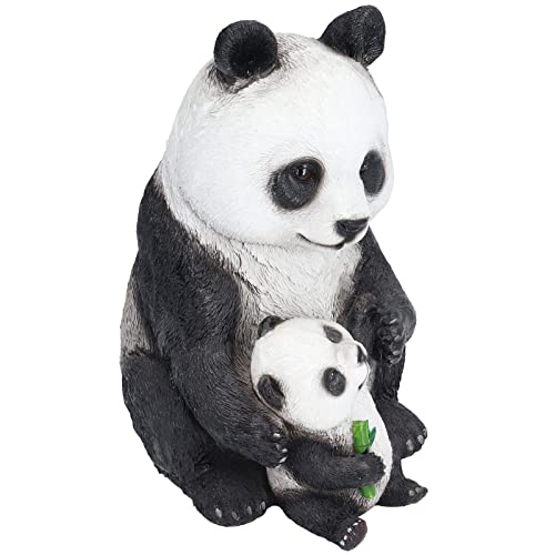 Fdit Statue de Jardin de Panda, Ornements de Panda de Simulation Dynamique Agile pour pelouse de Jardin
