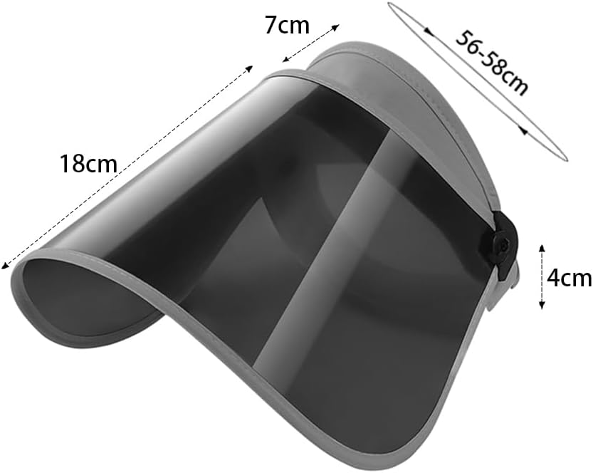 Women Sun Visor Face Shield Sunblock UV Protection Visor Hat UPF 50+ Beach Sun Hat Adjustable Golf Tennis Sports Cap