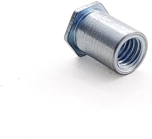 SO-M4 bottom hole 6.0 carbon steel galvanized through hole pressure riveting nut column 4/5/6/7~12/13/14/15/16 - (Thread Diameter: SO-M4(100PCS), Length: 16mm)