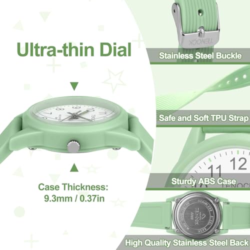 TENOCK Kids Analog Watch Waterproof Learning Time for Boys Girls Ages 4-12 — view 4