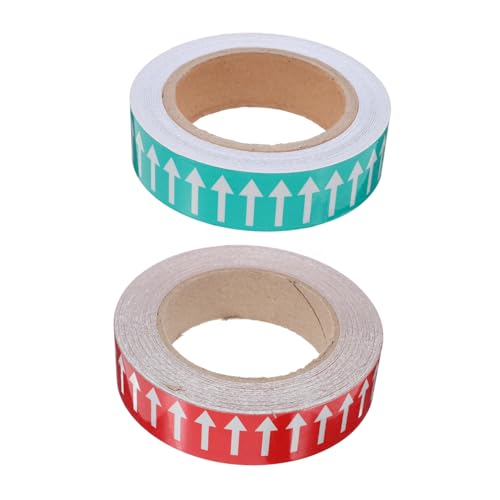 Ruban adhésif réfléchissant fléché 30mm x 20m pour marquage tuyaux