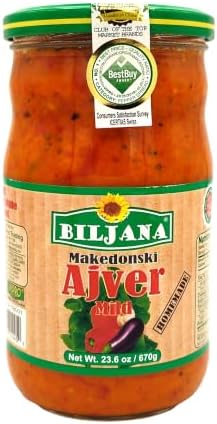 Biljana Ajver Mild - Roasted Red Pepper Spread Mild, 23.6 oz