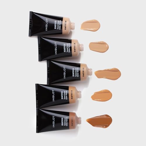 Inglot Beautifier, Tönungscreme, Glatter Teint mit Zarter Farbe, mit HD-Pigmenten, Auch für Empfindliche Haut, Aufgehelltes und Revitalisiertes Gesicht, Perfektes Make-up, 30 ml : 106