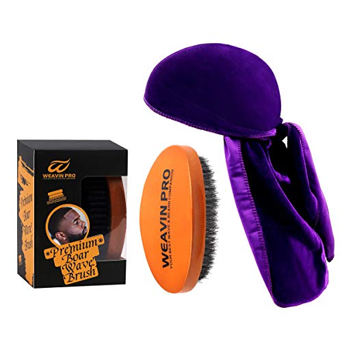 Wave Brush 360 Wave Brush Made With Pure Black Medium Boar Hair Bristle