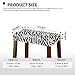 Talayituse Zebra Stripe Print Stool Covers Rectangular Counter Saddle Seat Cover for Hotel Washable Bar Stool Slipcover with Elastic Band for Family Gathering Potluck, 2 Pack