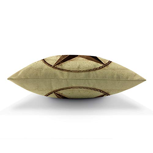 Moslion Throw Pillow Cover Texas Star 18X18 Inch Vintage Western Style Retro Traditional Pattern Wall Square Pillow Case Cushion Cover For Home Car Decorative Cotton Linen #TOP2